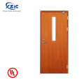 XZIC Apartment 20 minutes fire rated commercial wood door design emergency exit door with push bar